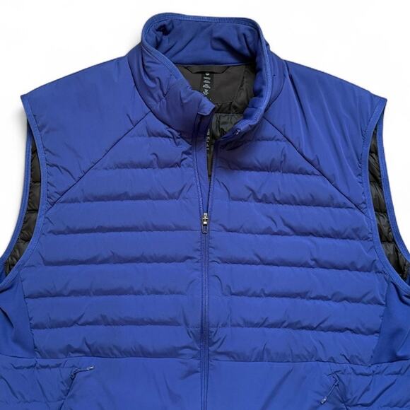 Lululemon Mens XXL Down for It All Vest Blue Goose Down Water Resistant - Picture 4 of 11